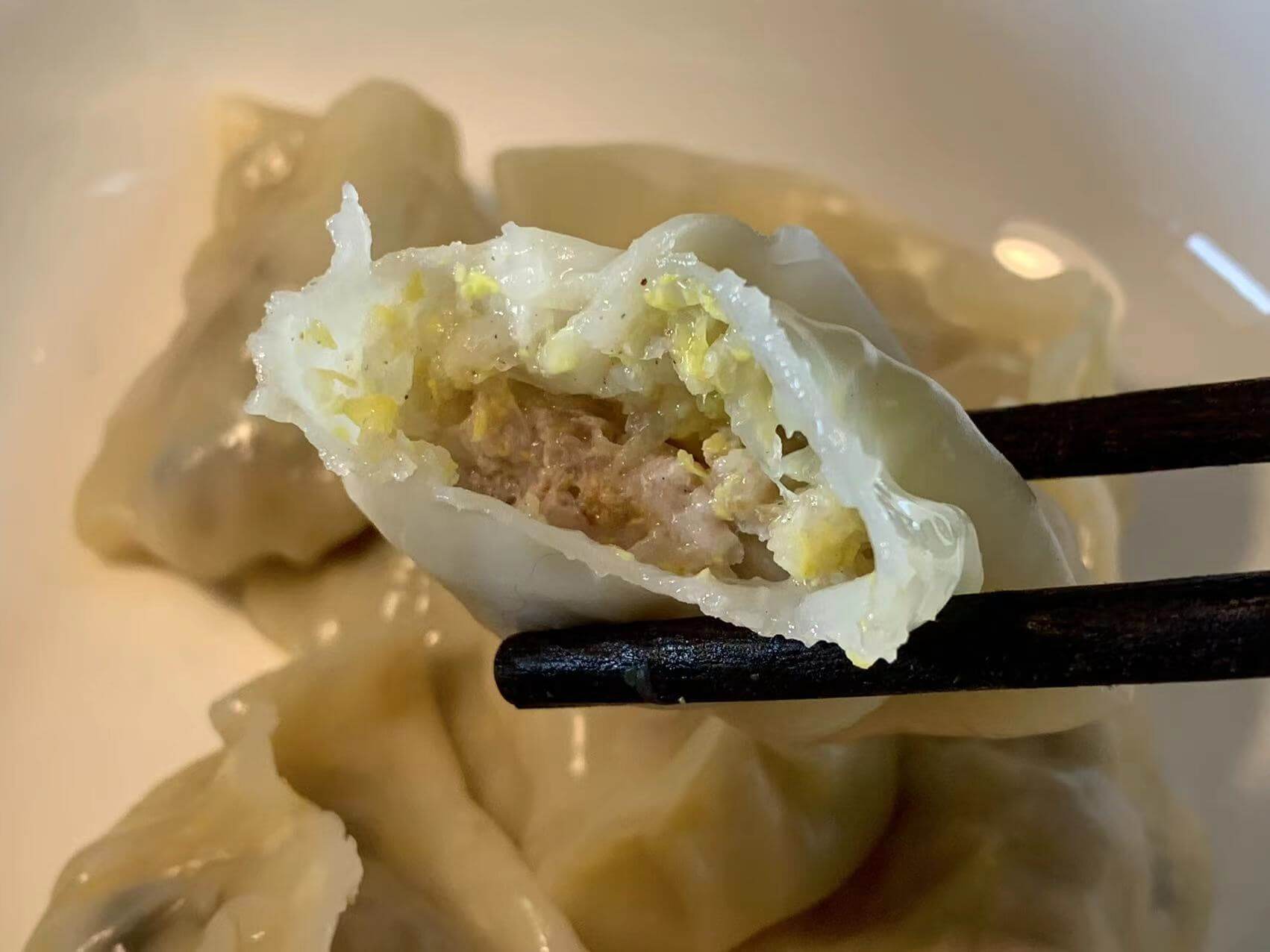 成品图:白菜鲜肉饺子